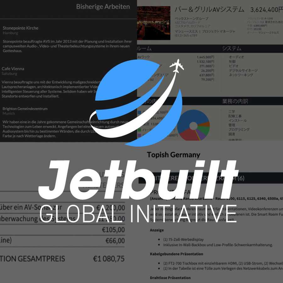 Jetbuilt has introduced various global translations to streamline project workflow