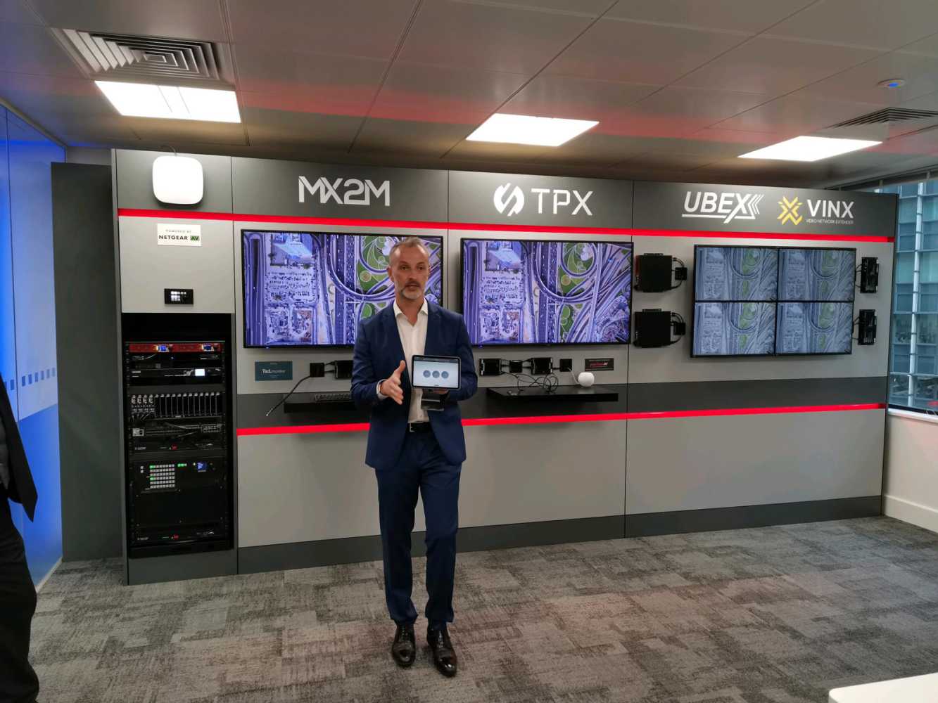 UK sales director Craig McQueen in the newly-opened Experience Centre