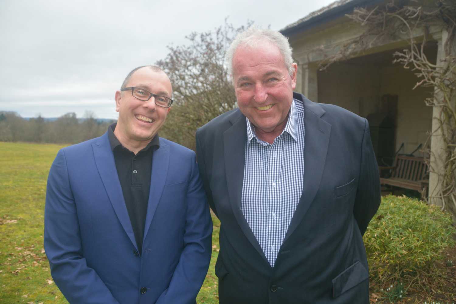 Electronic Audio Systems’ Andrew Latham (left) with Mark Bonner from Delta