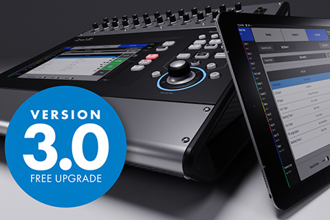 The v3.0 firmware release is also supported by an updated TouchMix Control app