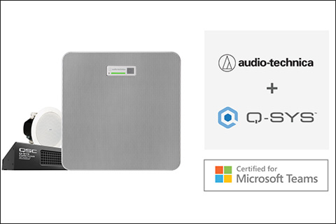 Audio-Technica’s ATND1061DAN Ceiling Array is now certified for Microsoft Teams Rooms