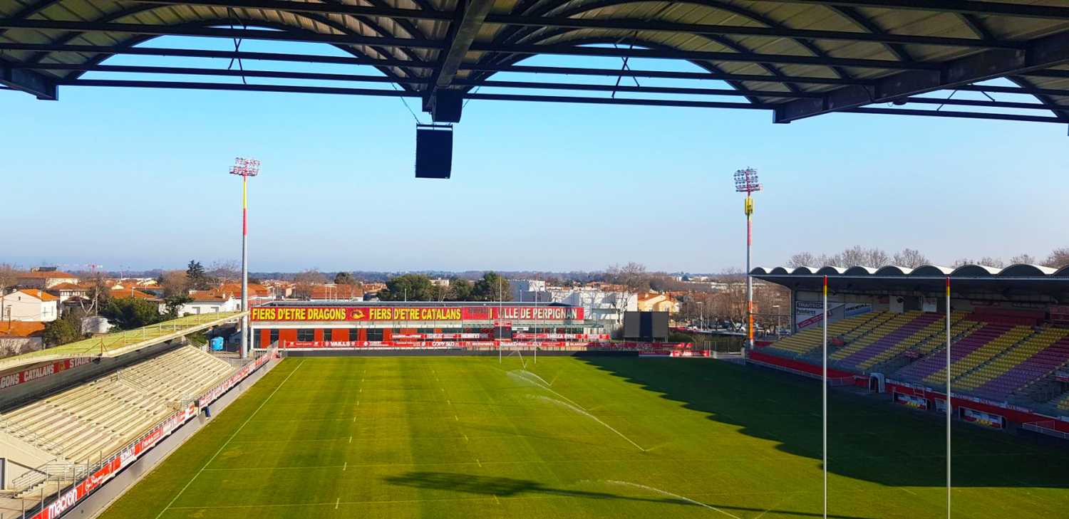 The system at Stade Gilbert Brutus was designed by Nexo’s Engineering Support team