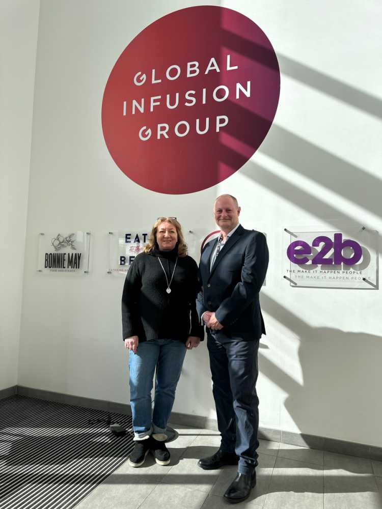 Global Infusion Group's CEO, Bonnie May and managing director Tim Young
