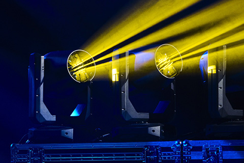The OTOS B5 is an IP65 beam moving head based on a 480-watt discharge lamp