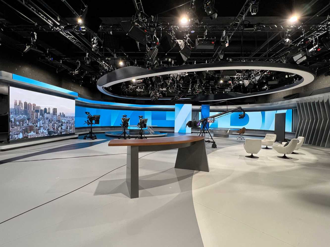 The first of the new Nova Broadcasting Group television studios opened in late November