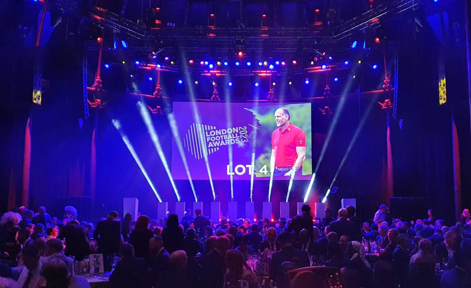 The awards event at The Roundhouse was lit by lighting designer Robert Price