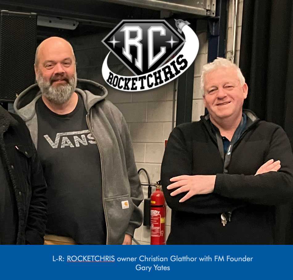 Rocketchris owner Christian Glatthor with FM founder Gary Yates