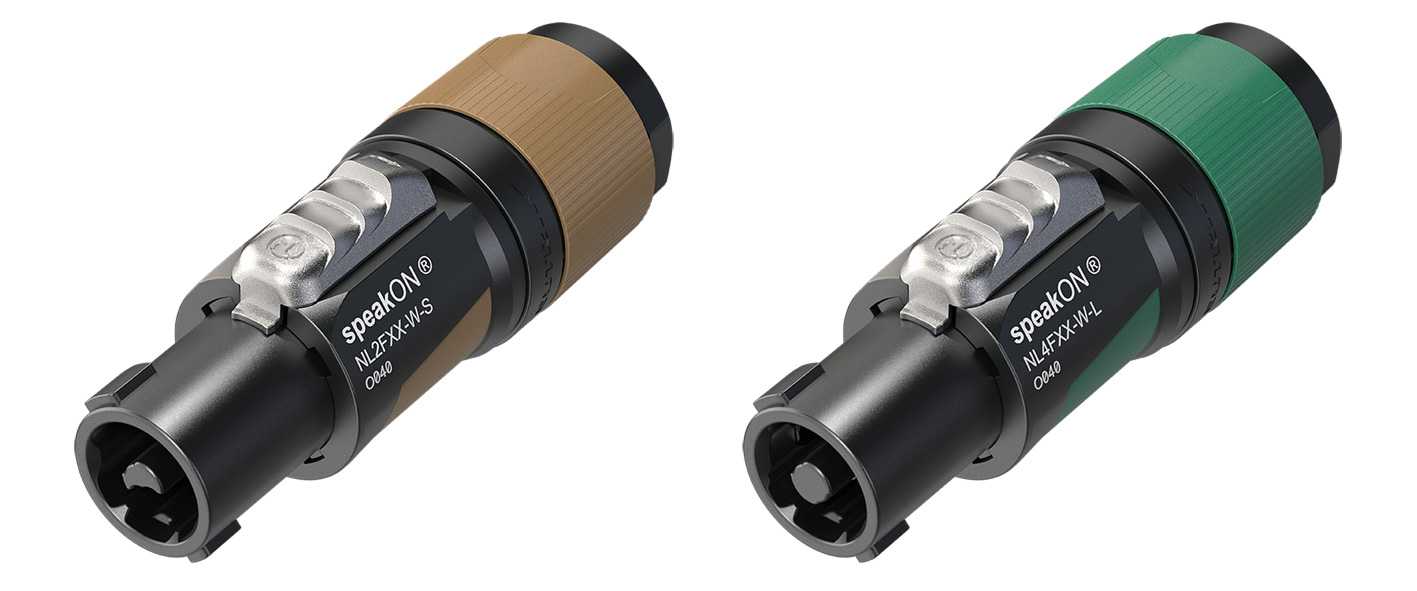 Neutrik’s new speakON NLFXX series audio connectors