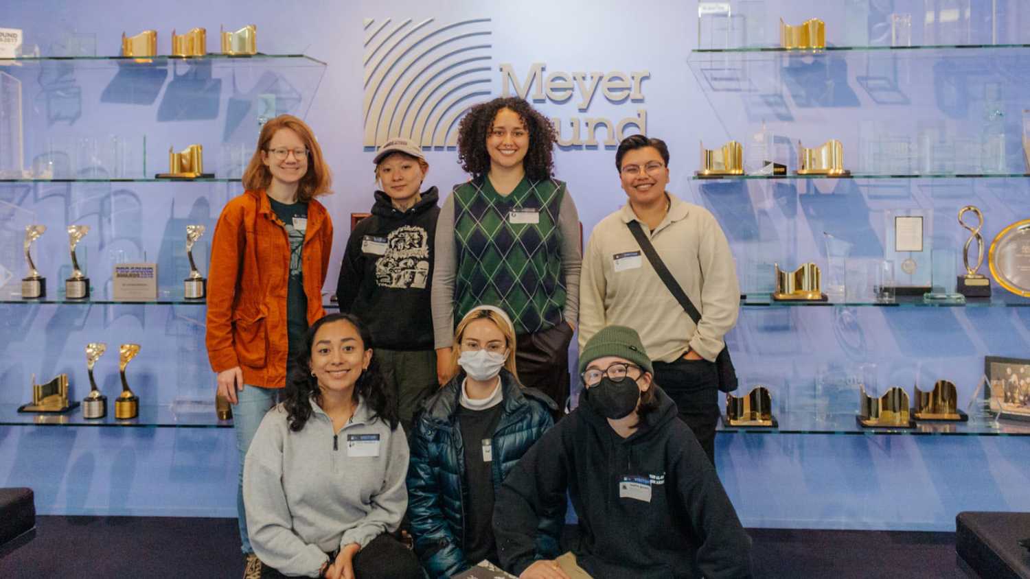 Interns from Women’s Audio Mission toured the factory