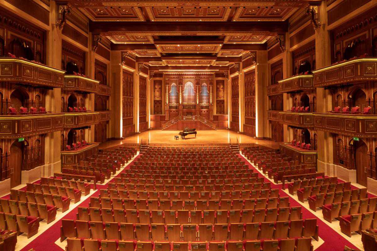 The opulent interior of the Royal Opera House Muscat (photo: Khalid Al-Busaidi, ROHM)