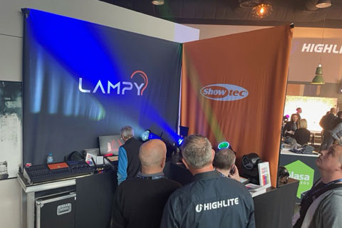 Showtec exhibited their updated Lampy DMX console with V2 software