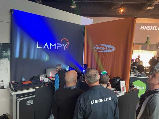 Showtec exhibited their updated Lampy DMX console with V2 software