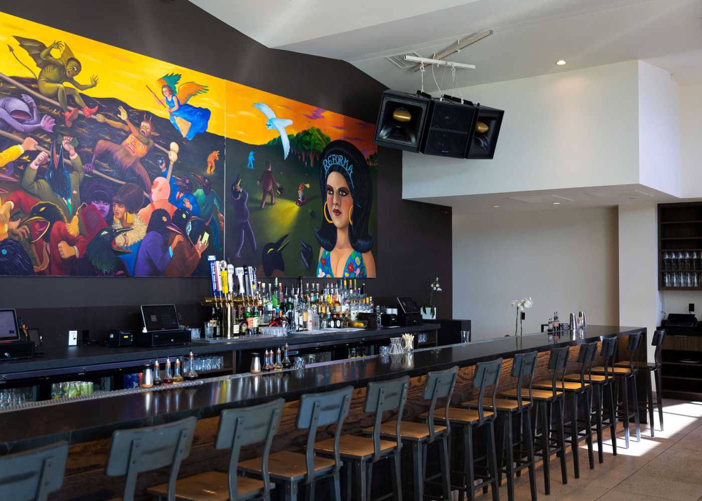 The multi-room venue includes a full bar, a fine-dining experience and a nightclub