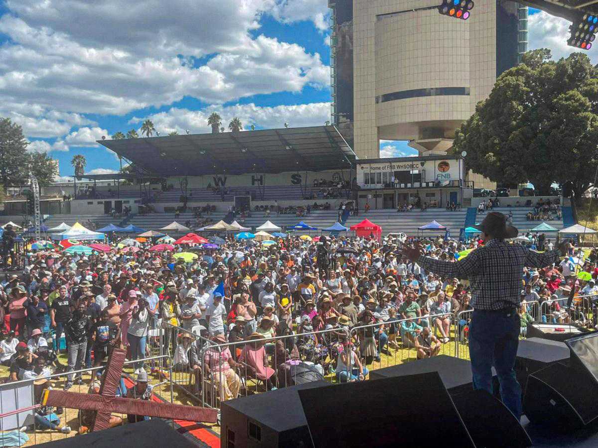 Evangelist Angus Buchan attracted large crowds at the recent Speak Jesus prayer day at Windhoek’s FNB Vegkop Stadium