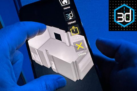 The Augment3d Scanner app - built for use with the Eos line of lighting control systems