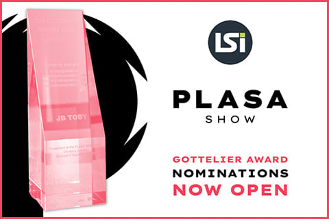 The winner of the Gottelier Award will be announced during an intimate ceremony at PLASA Show 2023