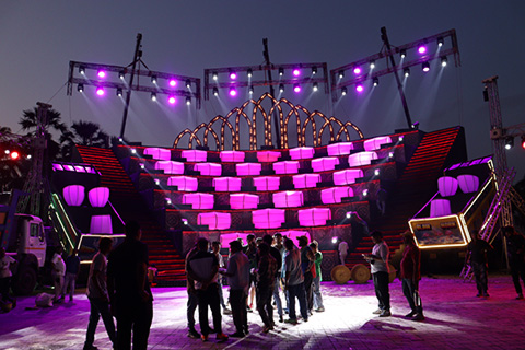 Light Craft undertook the responsibility of creating lighting designs for the three songs
