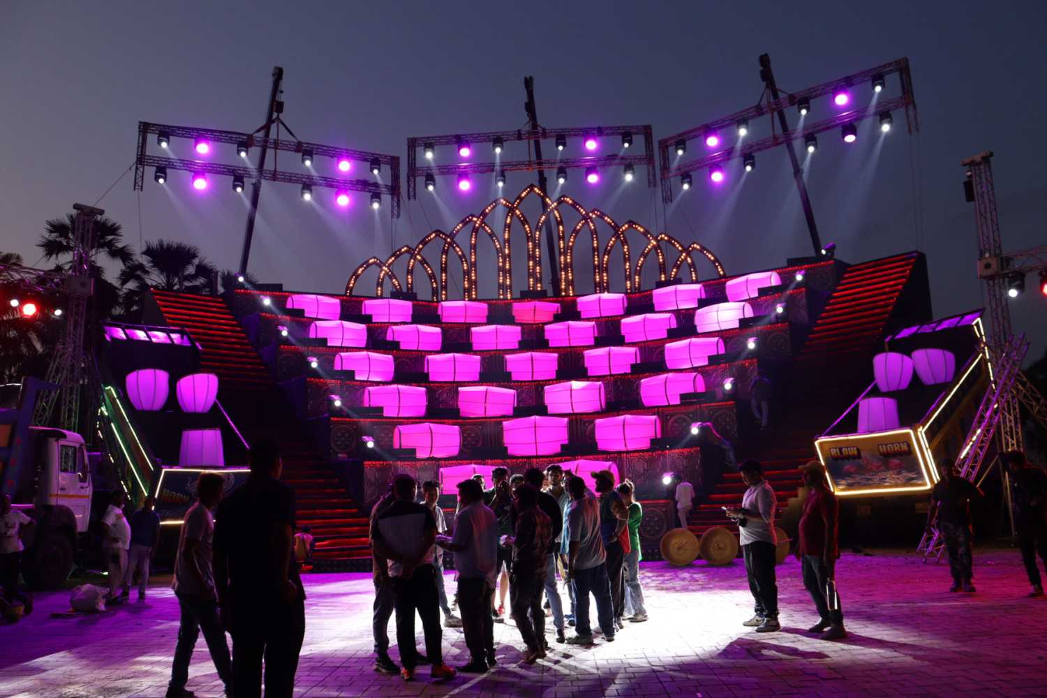 Light Craft undertook the responsibility of creating lighting designs for the three songs