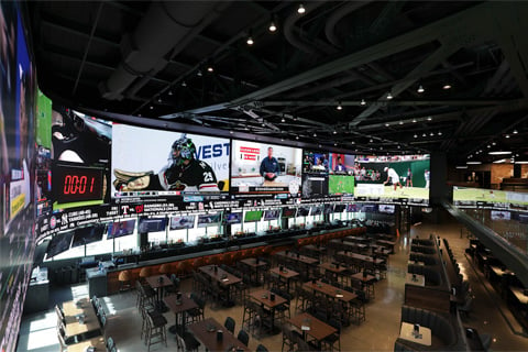 The new DraftKings Sportsbook bar at Chicago’s Wrigley Field stadium