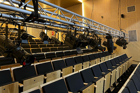 Fifty-four Chauvet Professional luminaires were selected for the lighting system
