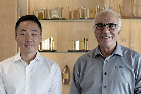 Broadcast Professional Group CEO Gary Goh (l) and Genelec managing director Siamäk Naghian