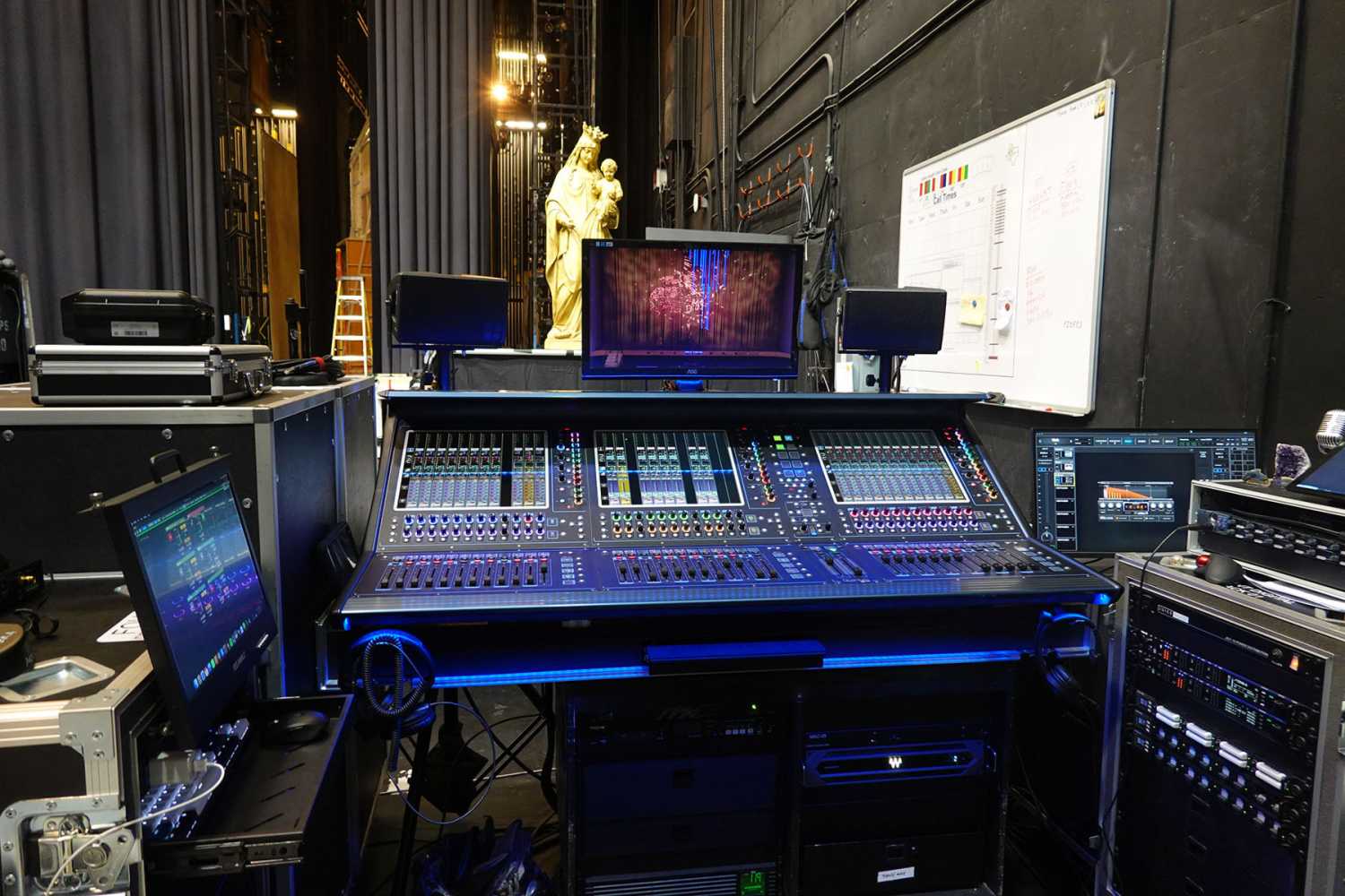 The Quantum338 at AT&T PAC’s monitor mix position (photo: Chris Heinbaugh)