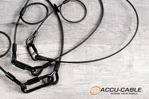 The Accu-Cable SC4B, SC5B and SC6B safety cables are shipping now from ADJ USA