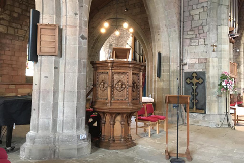 The 15th century cathedral has recently received a comprehensive audio system upgrade
