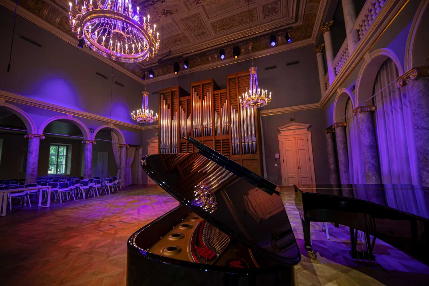 The academy’s Ljubljana  has been fitted with a new lighting rig (photo: Louise Stickland)