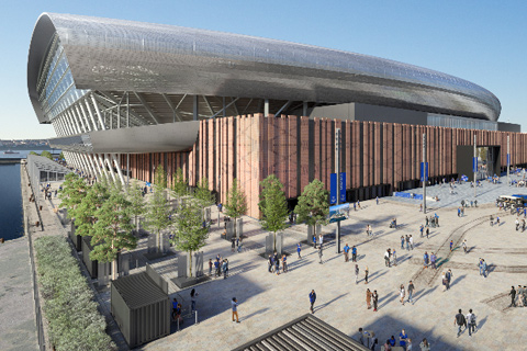 The 52,000-capacity stadium is due for completion in late 2024