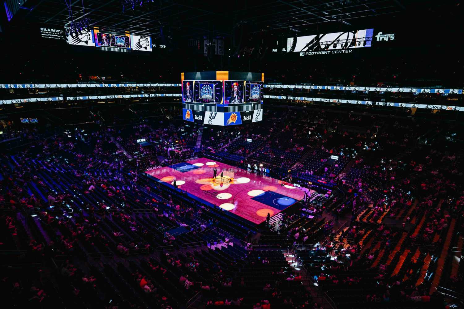 The Footprint Centre, home arena of the NBA’s Phoenix Suns and WNBA’s Phoenix Mercury (photo: Jesse Colocado)
