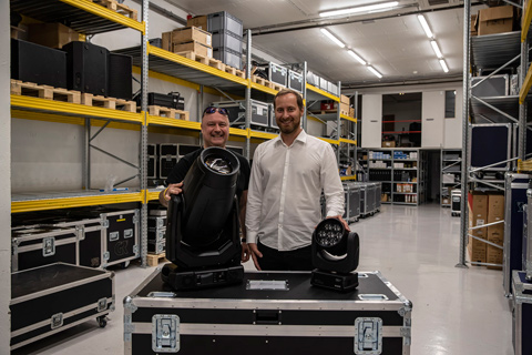 GR’s head of AV, Boris Kutin (left) with MK Light Sound’s Dean Karov (photo: Louise Stickland)