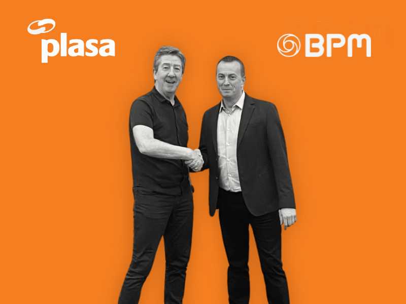 PLASA's MD Peter Heath and Mark Parkhouse, BPM director