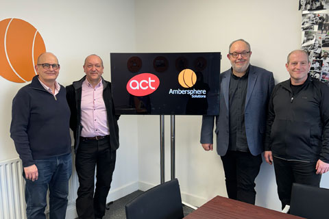 Glyn O’Donoghue, Philip Norfolk and Lee House of Ambersphere with ACT Entertainment CEO Ben Saltzman