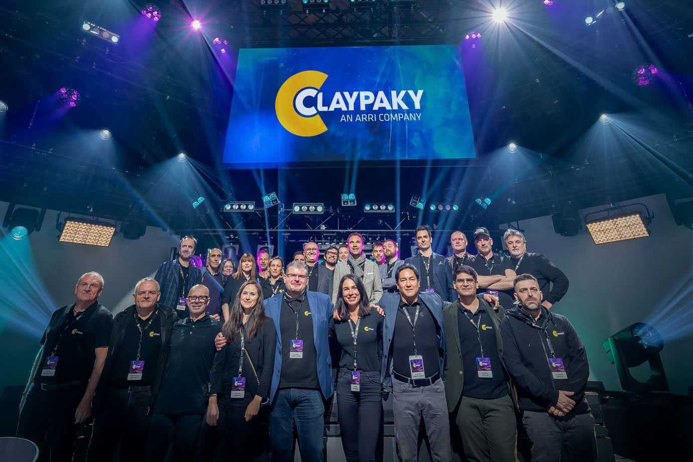 The Claypaky team in Frankfurt