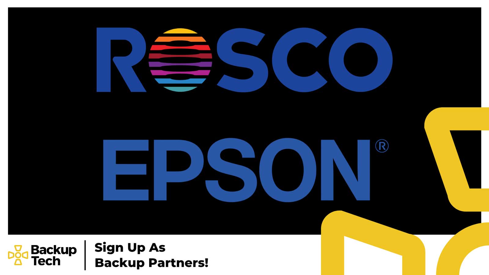 Epson and Rosco become Backup Tech partners